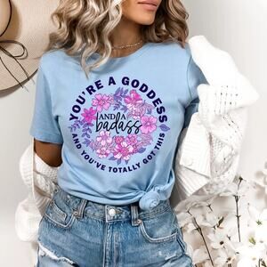 **SALE Goddess and Badass Graphic Tee Size XL